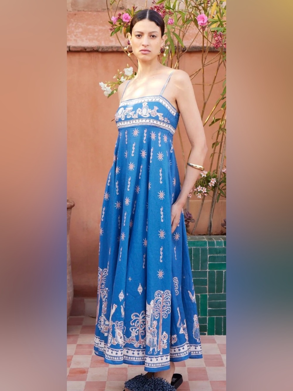 EUC Alemais Acacia Linen Midi Sundress